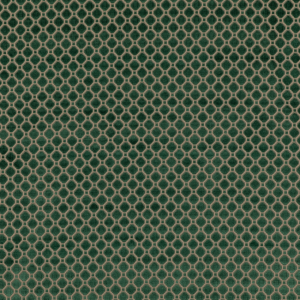G P & J BAKER COROMANDEL VELVETS INDUS VELVET - EMERALD upholstery fabric swatch for sample-first furniture planning