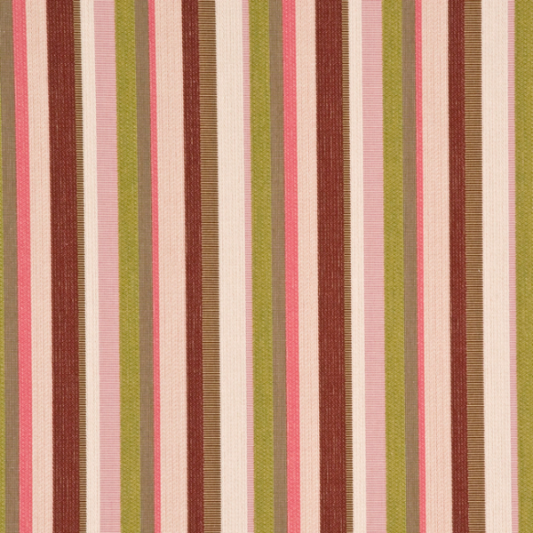G P & J BAKER COWDEN STRIPE - ROSE/GREEN BF10444.5.0 - Discontinued