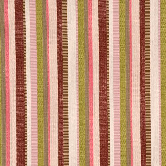 G P & J BAKER COWDEN STRIPE - ROSE/GREEN BF10444.5.0 - Discontinued