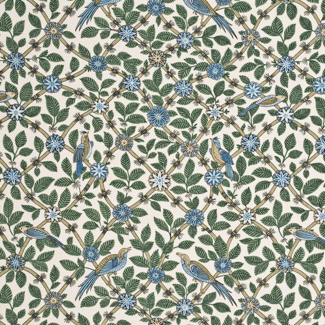 G P & J BAKER CRAYFORD BAMBOO BIRD - AQUA/TEAL BP10465.2.0