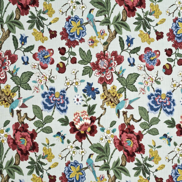 G P & J BAKER CRAYFORD PERSIAN POMEGRANATE - AQUA/MULTI BP10464.3.0