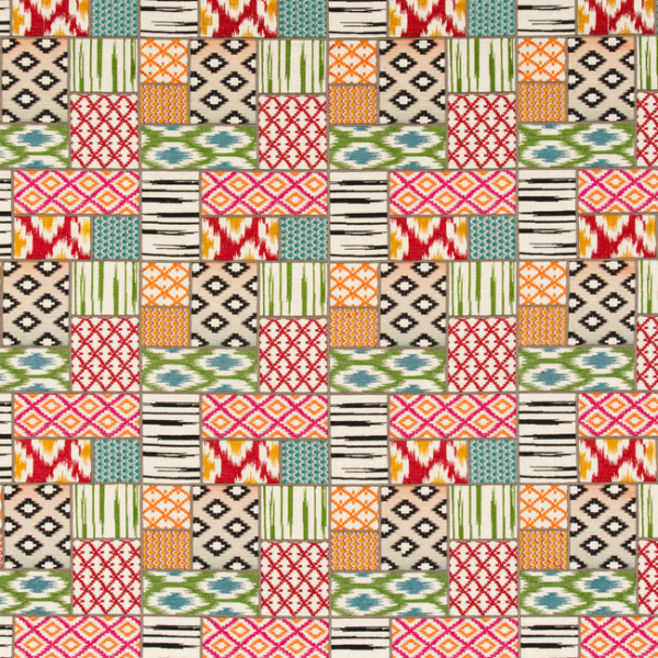 G P & J BAKER EAST TO WEST MUZA - SPICE upholstery fabric swatch for sample-first furniture planning