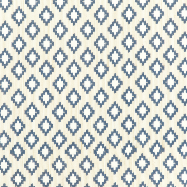 G P & J BAKER EAST TO WEST SEFKAT - INDIGO upholstery fabric swatch for sample-first furniture planning