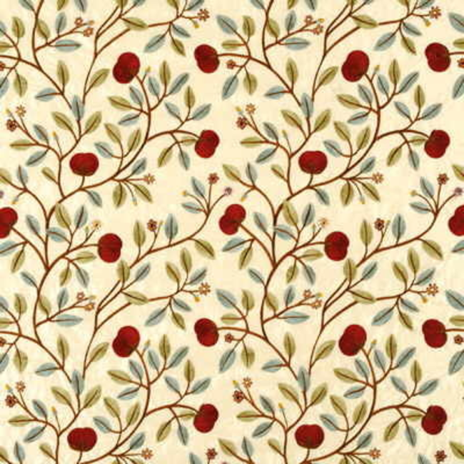 G P & J BAKER EMPEROR'S GARDEN MEDLAR SILK - BLUE/RED BF10301.1.0 - Discontinued