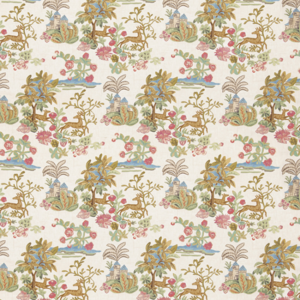 G P & J BAKER G P & J BAKER X KIT KEMP KNIGHT'S TALE - JEWEL upholstery fabric swatch for sample-first furniture planning