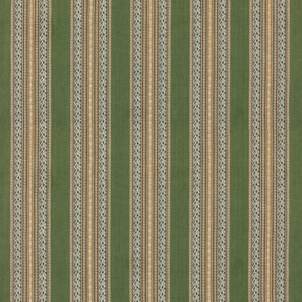 G P & J BAKER G P & J BAKER X KIT KEMP WORLDS APART - GREEN upholstery fabric swatch for sample-first furniture planning