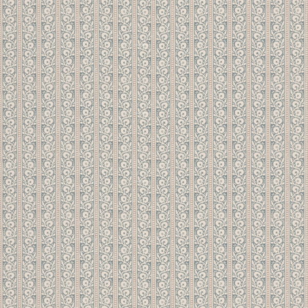 G P & J BAKER HOUSE SMALL PRINTS BIBURY - BLUE upholstery fabric swatch for sample-first furniture planning