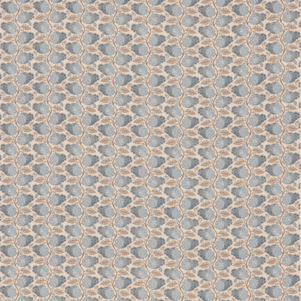 G P & J BAKER HOUSE SMALL PRINTS CALCOT - INDIGO upholstery fabric swatch for sample-first furniture planning