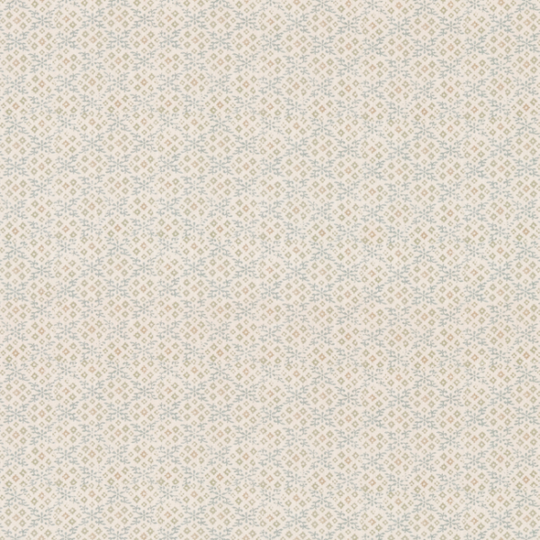 G P & J BAKER HOUSE SMALL PRINTS GRANTLY - AQUA upholstery fabric swatch for sample-first furniture planning