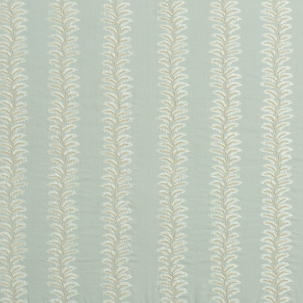 G P & J BAKER LANGDALE BRADBOURNE - PALE AQUA upholstery fabric swatch for sample-first furniture planning