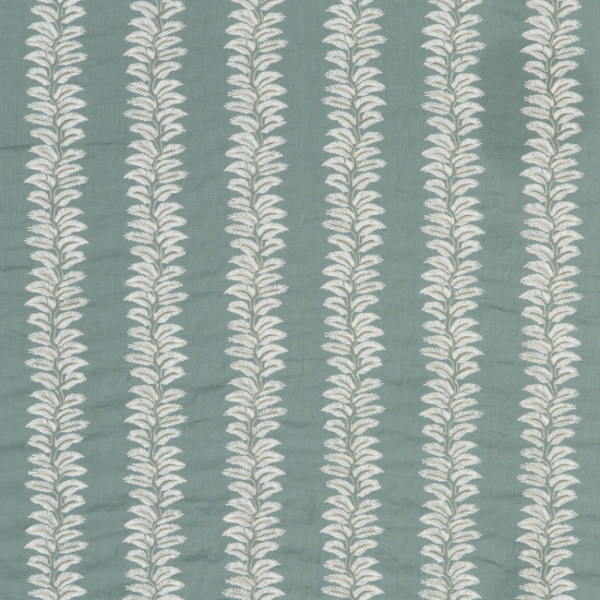 G P & J BAKER LANGDALE BRADBOURNE - TEAL upholstery fabric swatch for sample-first furniture planning