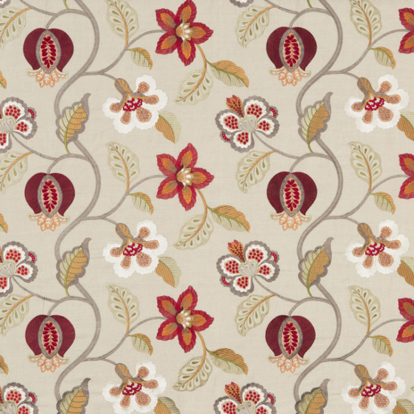 G P & J BAKER LANGDALE ELVASTON - RED/IVORY BF10532.6.0