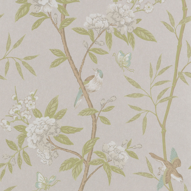 G P & J BAKER LANGDALE PEONY & BLOSSOM - IVORY/WILLOW BW45066.4.0