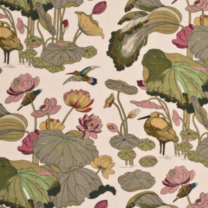G P & J Baker Nympheus - Linen - Biscuit/taupe upholstery fabric swatch