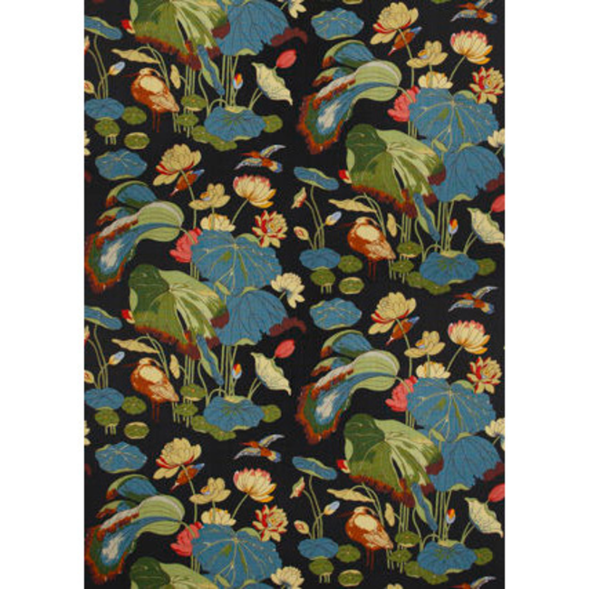 G P & J BAKER NYMPHEUS - LINEN - TEAL/GREEN R1206.7.0