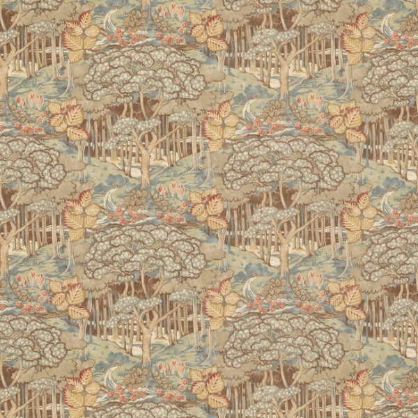 G P & J BAKER ORIGINAL BRANTWOOD FABRIC RUSKIN COTTON - TEAL upholstery fabric swatch for sample-first furniture planning