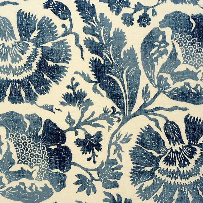 G P & J BAKER PERANDOR POPPIES - INDIGO/ R1375.1.0