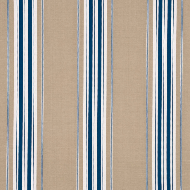 G P & J BAKER SHERBOURNE STRIPE - INDIGO BF10447.1.0 - Discontinued