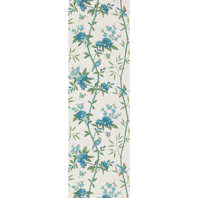 G P & J BAKER SIGNATURE PEONY & BLOSSOM - INDIGO/TEAL BW45066.5.0