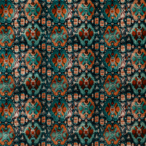 G P & J Baker Signature Velvets Petropolis - Teal upholstery fabric swatch