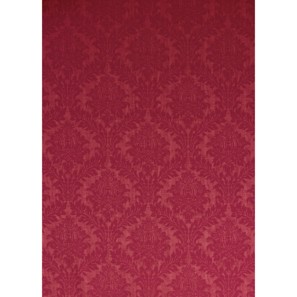 G P & J BAKER SIMPLY DAMASK LYDFORD DAMASK - RUBY upholstery fabric swatch for sample-first furniture planning