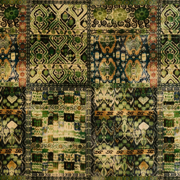 G P & J Baker RIO - EMERALD upholstery fabric swatch for sample-first furniture planning