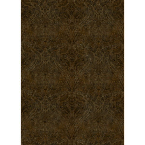 G P & J Baker ROYAL DAMASK VELVET - BRONZE upholstery fabric swatch for sample-first furniture planning