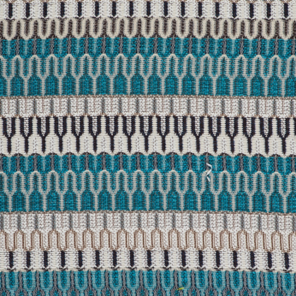 GASTON Y DANIELA COSTURAS - AZUL upholstery fabric swatch for sample-first furniture planning