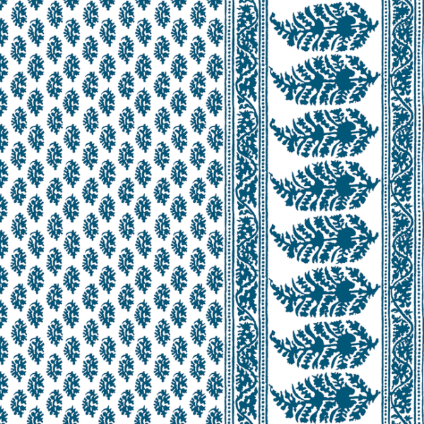 GASTON Y DANIELA GASTON Y DANIELA LORENZO CASTILLO V ARAVAQUITA - AZUL upholstery fabric swatch for sample-first furniture planning