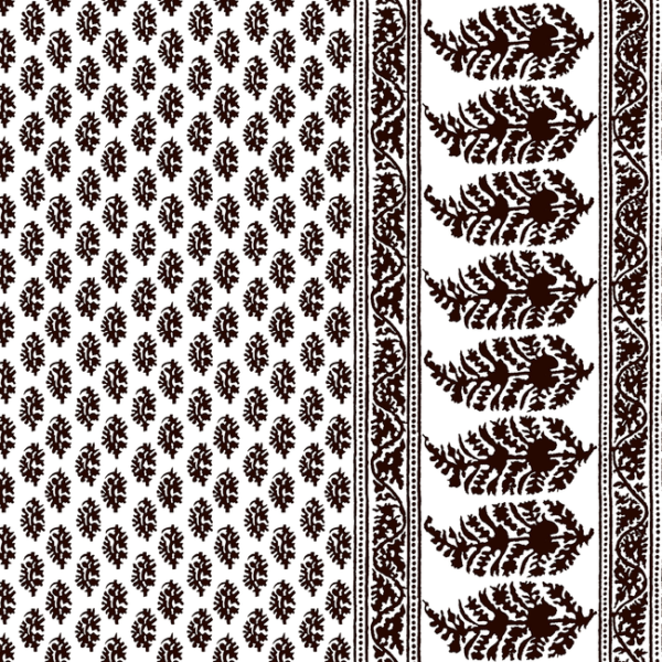 GASTON Y DANIELA GASTON Y DANIELA LORENZO CASTILLO V ARAVAQUITA - CHOCOLATE upholstery fabric swatch for sample-first furniture planning