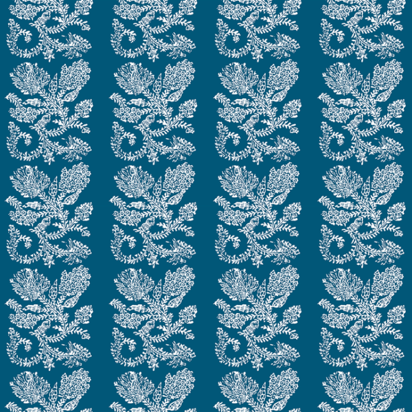 GASTON Y DANIELA GASTON Y DANIELA LORENZO CASTILLO V CAMINO - AZUL upholstery fabric swatch for sample-first furniture planning