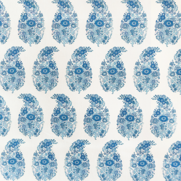 GASTON Y DANIELA GASTON Y DANIELA LORENZO CASTILLO V TARSILA - AZUL upholstery fabric swatch for sample-first furniture planning