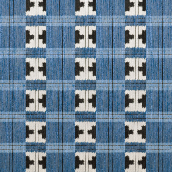 GASTON Y DANIELA JAPON TAKARA - AZUL upholstery fabric swatch for sample-first furniture planning
