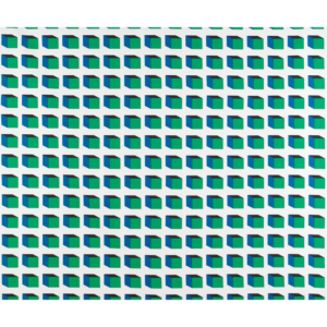 Gaston Y Daniela Lorenzo Castillo Lolo - Verde/azul upholstery fabric swatch