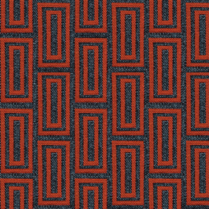 Gaston Y Daniela Lorenzo Castillo Vi Caleb - Gris/rojo upholstery fabric swatch