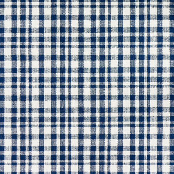 GASTON Y DANIELA MAIORICA DRACH - BLANCO/AZUL OSCURO upholstery fabric swatch for sample-first furniture planning