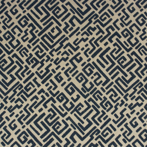 GASTON Y DANIELA NUEVO MUNDO ESCRITURA - OCRE/BLACK upholstery fabric swatch for sample-first furniture planning