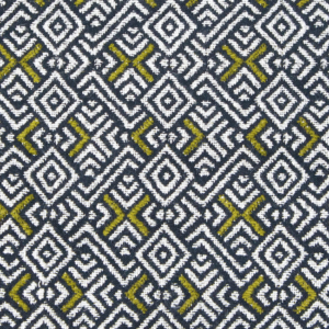 Gaston Y Daniela Nuevo Mundo Inca - Verde upholstery fabric swatch