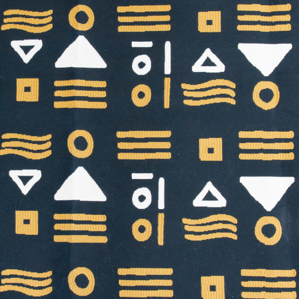 GASTON Y DANIELA NUEVO MUNDO PINZON - BLACK upholstery fabric swatch for sample-first furniture planning