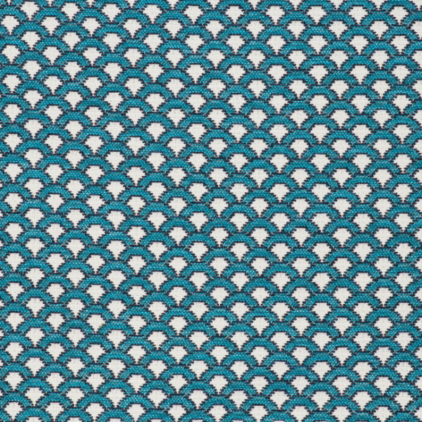 GASTON Y DANIELA ONDAS - AZUL upholstery fabric swatch for sample-first furniture planning