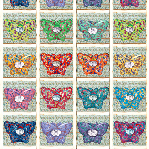 GASTON Y DANIELA RUSO - MULTICOLOR upholstery fabric swatch for sample-first furniture planning
