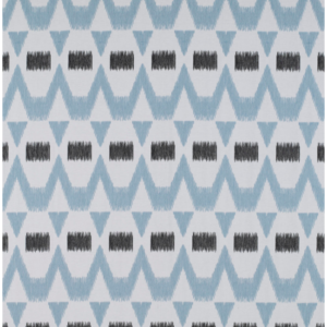 Gaston Y Daniela Tierras Montecristo - Onyx/azul Claro upholstery fabric swatch