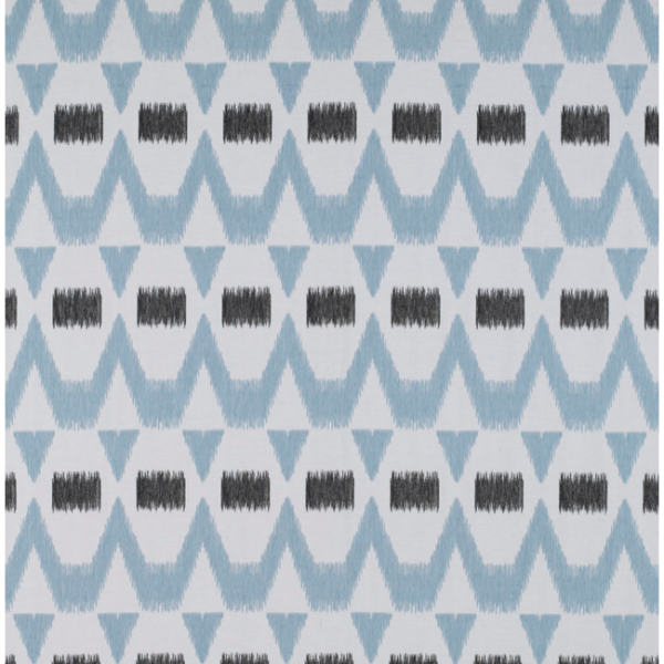 GASTON Y DANIELA TIERRAS MONTECRISTO - ONYX/AZUL CLARO upholstery fabric swatch for sample-first furniture planning