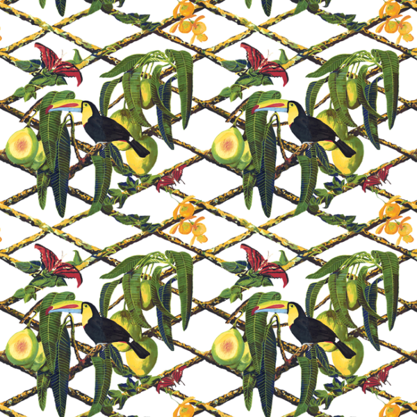 GASTON Y DANIELA TUCAN - FONDO BLANCO upholstery fabric swatch for sample-first furniture planning