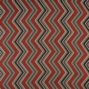 Gaston Y Daniela Zig Zag - Rojo upholstery fabric swatch