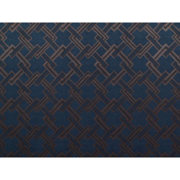 Gaston Y Daniela LOS ANGELES - AZUL/TOPO upholstery fabric swatch for sample-first furniture planning