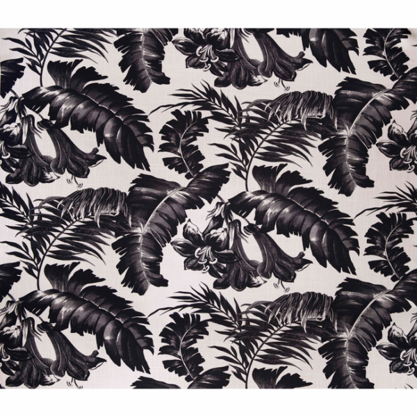 Gaston Y Daniela PLANTATION - BLACK upholstery fabric swatch for sample-first furniture planning