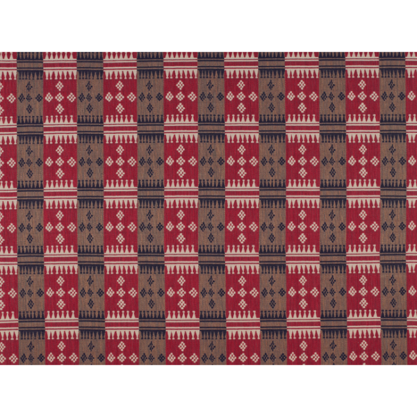 Gaston Y Daniela SANTA FE - ROJO/AZUL upholstery fabric swatch for sample-first furniture planning