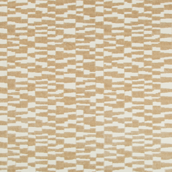 KRAVET BASICS BERMUDA MOD VELVET - CAMEL upholstery fabric swatch for sample-first furniture planning