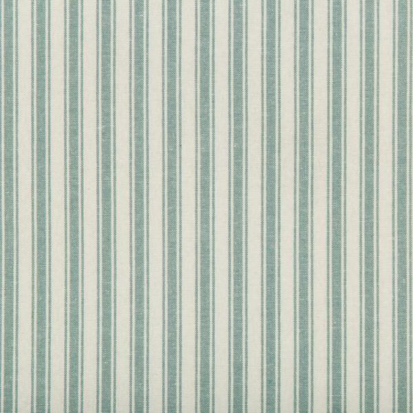KRAVET BASICS BERMUDA SEASTRIPE - TEAL upholstery fabric swatch for sample-first furniture planning